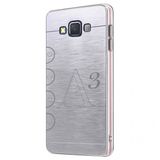 Fitcase Samsung Galaxy A3 Metal A300 TPU Gri Arka Kapak