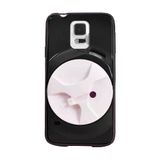 Fitcase Samsung S5 (G900) Siyah Kulaklık Makaralı Arka Kapak
