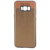 FitCase Samsung S8 Auto Focus Silikon Kahverengi Arka Kapak