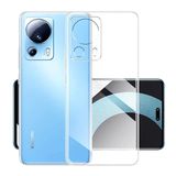Fitcase Xiaomi 13 Lite Kılıf Kamera Korumalı Silikon Şeffaf Arka Kapak
