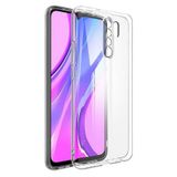 Fitcase Xiaomi Redmi 9 Toz Koruma Tıpalı Şeffaf Arka Kapak Kılıf
