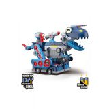 Fitdinosaur Parçalara Ayrılabilen Manyetik Blok Montaj Çok Foksiyonlu Sök Tak Dinozor Yapı Oyuncağı