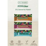 Fitfit Meyve & Kuruyemiş Bar 3’lü Deneme Paketi | Hurma Bar – Protein Bar – Cranberry Bar | Doğal & Ilave Şekersiz - 3 Adet