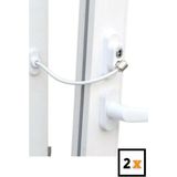 Fitfiyat 2 Adet ! Cam Pencere Pimapen Kilidi Hırsız Çocuk Güvenlik Emniyet Kilidi - Beyaz