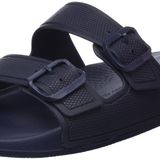 Fitflop Erkek Iqushion ayarlanabilir kaydırak, iki çubuklu kayar sandalet, Deniz Mavisi, 41 EU