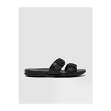 Fitflop FV1 GRACIE FV1 Çift Tokalı Siyah Kadın Terlik