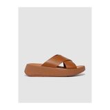 Fitflop FW5 F-MODE FW5 Hakiki Deri Taba Kadın Çapraz Bantlı Terlik