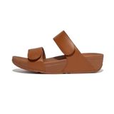 Fitflop Kadın Lulu Ayarlanabilir Deri Kaydıraklı Sandalet, Açık Tan, 38 EU