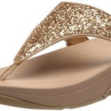 FITFLOP Kadın Lulu Crystal Toe-post Sandalet,Pembe altın rengi,39,1,500,X03-323,1