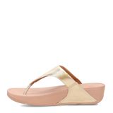 Fitflop Kadın Lulu Parmak Arası Deri Parmak Arası Terlik, Platin, 36 EU