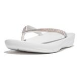 Fitflop Kadın Sparkle Classic Iqushion ergonomik sandalet, Urban White, 40 EU