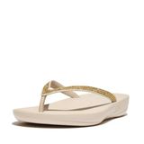 Fitflop Kadın Sparkle Classic Iqushion Ombre Parmak Arası Terlik, Taş Bej, 40 EU