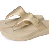 Fitflop Kadın Terlik IW4-090/675 Fitflop F-MODE GO Beadie-Button Adjustable Toe-Post, Platin, 40 EU, numeric_40