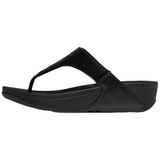 Fitflop Kadın Terlik JF3-090/675 /B50 Fitflop LULU Sequin Toe-Post, Black, 40 EU, numeric_40