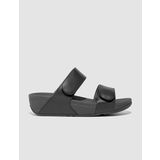 FitFlop LULU ADJUSTABLE FV6 Hakiki Deri Siyah Kadın Terlik