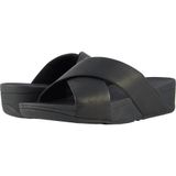 Fitflop Lulu Cross Slide-deri kadın sandaleti Siyah Size: 41 EU