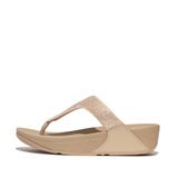 Fitflop Lulu Crystal Embellished Toe-Post kadın sandaleti, Bej (Latte Bei, 38 EU