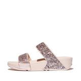 Fitflop Lulu Multi-Tonal Glitter Slides kadın sandaleti, gül, 36 EU