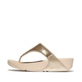 Fitflop Lulu Sequin Toe-Post kadın sandaleti, Platin, 36 EU