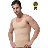 Fitform Giyim Erkek Atlet Korse Bel Göğüs Göbek Jinekomasti Toparlayıcı Sıkılaştırıcı Dik Duruşa Cı Korse Atlet - Ten - 3XL