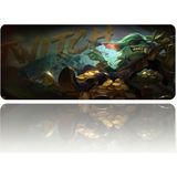 Fitgame 66X27 cm Twitch Dikişşsiz Kauçuk Kaymaz Taban Oyuncu Gaming Mouse Pad - Renkli
