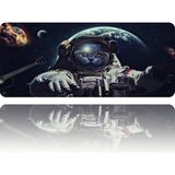 Fitgame 70X30 Xl Astronot Kedi 3mm Kaymaz Kauçuk Taban Oyuncu Gaming Mouse Pad - Renkli