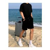 FİTGO Erkek Siyah Sportswear Şort