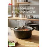FİTHOME 20 CM Küçük Boy Döküm Granit Yapışmaz Fırına Girebilir Yemek Tenceresi