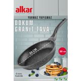 FİTHOME 30 CM Granit Döküm Tava Yanmaz Yapışmaz Ağır Döküm