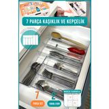Fithome 7 Parça Modüler Mutfak Kaşıklık ve Çekmece Içi Düzenleyici Organizer Set