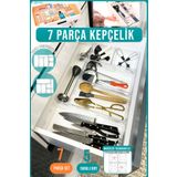Fithome 7'li Modüler Kepçelik Şeffaf Çekmece Içi Organizer