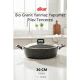 FİTHOME Bio Granit Yanmaz Yapışmaz Pilav Tenceresi – Sağlıklı Dayanıklı ve Kolay Temizlenen Pilavlık