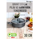 FİTHOME Ezme Granit Yanmaz Yapışmaz Ağır Pilav Tenceresi El Yakmayan Kulplar