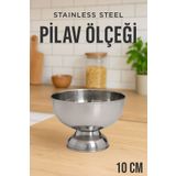FİTHOME Paslanmaz Çelik Helva ve Pilav Ölçü Kabı Sunum Ölçeği