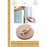 #Fitil 9 Metre Pencere Izolasyon Bandı Yapışkanlı Cam Yalıtım Süngeri Rüzgar Soğuk Kesici Pimapen Fitili