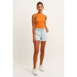 Fitilli Halter Yaka Örme ATLET-LAV10003 - Turuncu - S