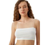 Fitilli İp Askılı Slim Fit Crop Kadın Atlet
