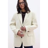 FİTİLLİ KADİFE BLAZER CEKET VANİLYA
