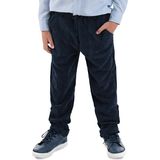 Fitilli Kadife Lacivert Erkek Çocuk Pantolon - 4 Yaş