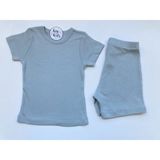 Fitilli Şortlu Modal Takım Mint - Renkli - 7 - 8 Yaş