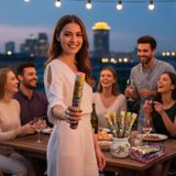 Fitilsiz Mesale 60 Sn 1 Adet Kırmızı Düğün, Sünnet, Kız Alma, Kına Ve Organizasyon İçin 18+ Yaş