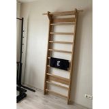 Fitladder Kombo Bar - Ahşap Barfiks Barı, Isveç Merdiveni, Egzersiz Barı, Skolyoz Duvar Barı (Ahşap)