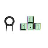 Fitlink Mekanik Klavye Cherry Mx Anahtar için Tuş Çektirmeli Paslanmaz Çelik Metal Tuş Kapakları (Yön Tuşları, Renkli)