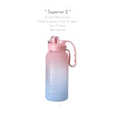 fitmart '' Superior 2 '' 2 Litre Motivasyonlu Yüksek Kapasite Tritan Su Şişesi Spor Matara - Bpa Içermez