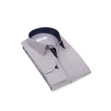Fitmens Erkek Klasik Uzun Kol Keten Cotton Hediye Kutulu Gömlek - Mor FS-001261