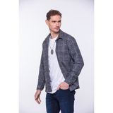 Fitmens Erkek Oversize Yeni Sezon Gömlek Yaka Pamuklu Oduncu Hediye Kutulu Gömlek G01 - Antrasit - XL