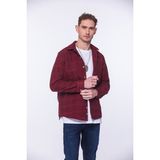 Fitmens Erkek Oversize Yeni Sezon Gömlek Yaka Pamuklu Oduncu Hediye Kutulu Gömlek G01 - Kırmızı - XL