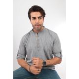 Fitmens Fitmens Slim Fit Uzun Kol Hakim Yaka Yarım Patlı Hediye Kutulu Erkek Gömlek - Siyah