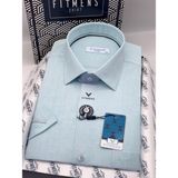 Fitmens Klasik Kısa Kol Keten Cotton Nefes Alan Kumaş Hediye Kutulu Erkek Gömlek FS-004572 - Turkuaz - XL