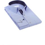 Fitmens Klasik Uzun Kol Filafil Pitikareli Swift Hediye Kutulu Erkek Gömlek FS-001263 - Saks Mavi - 4XL